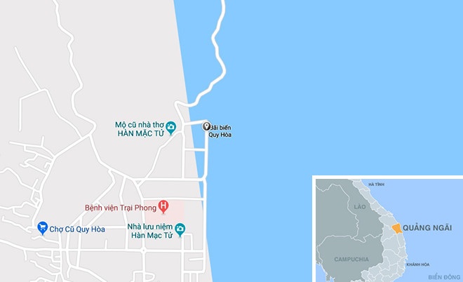 Chet duoi o bien Quy Nhon anh 2