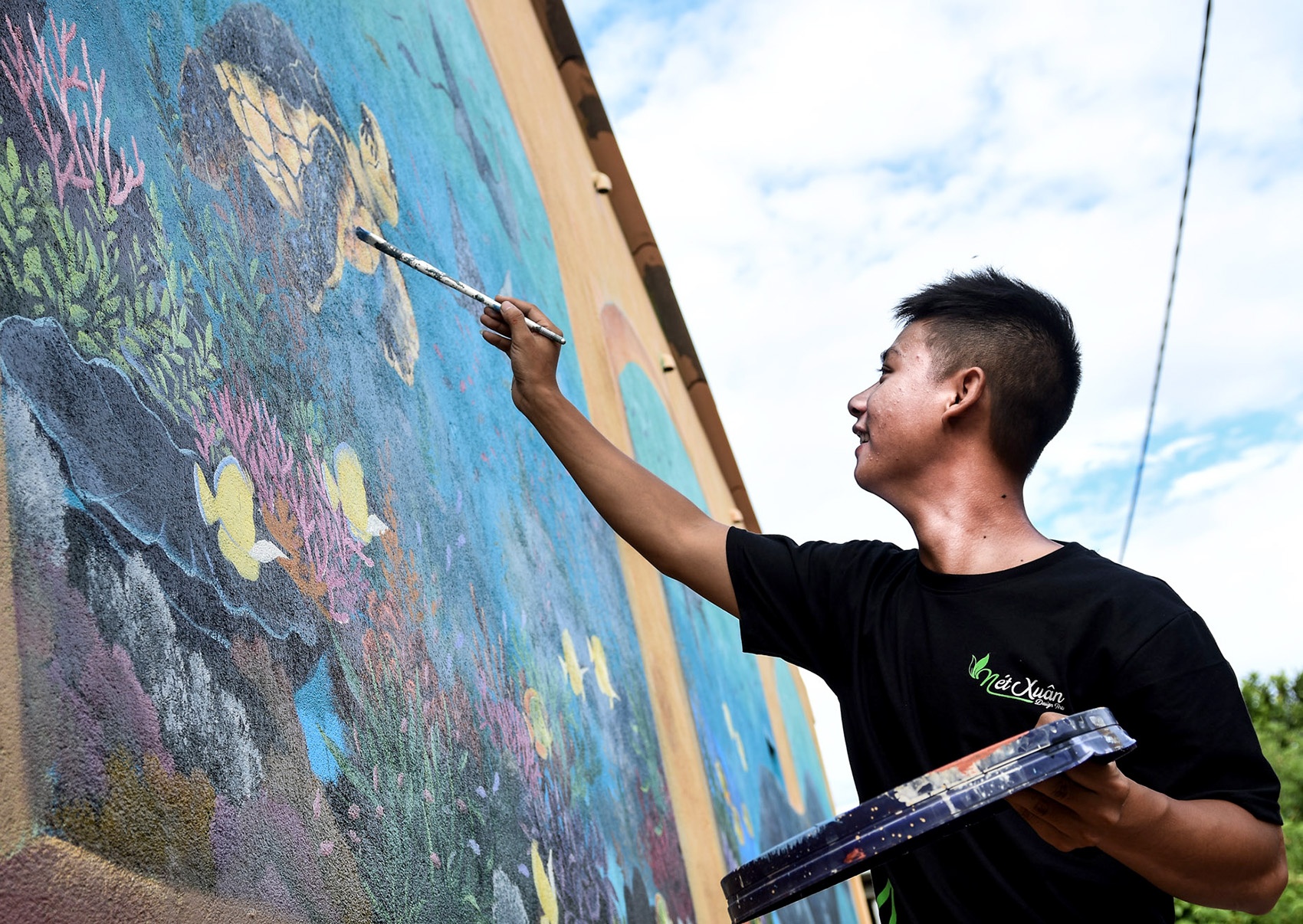 'The gioi rua bien' o lang bich hoa giua trung khoi Ly Son hinh anh