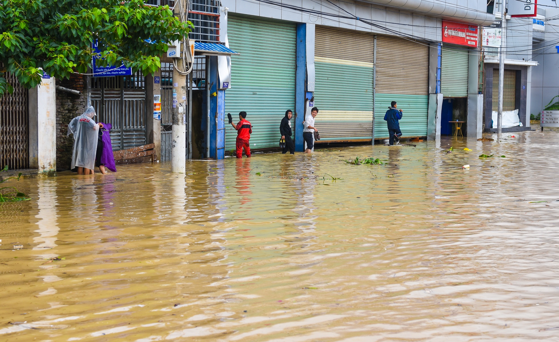 Giao thong dao lon mua lu anh 4