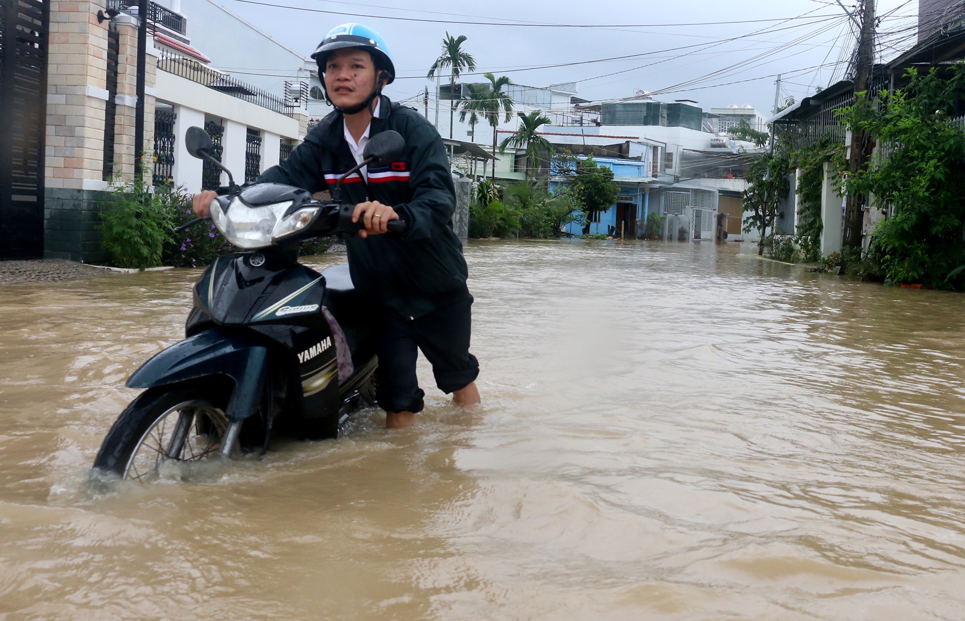 Giao thong dao lon mua lu anh 8