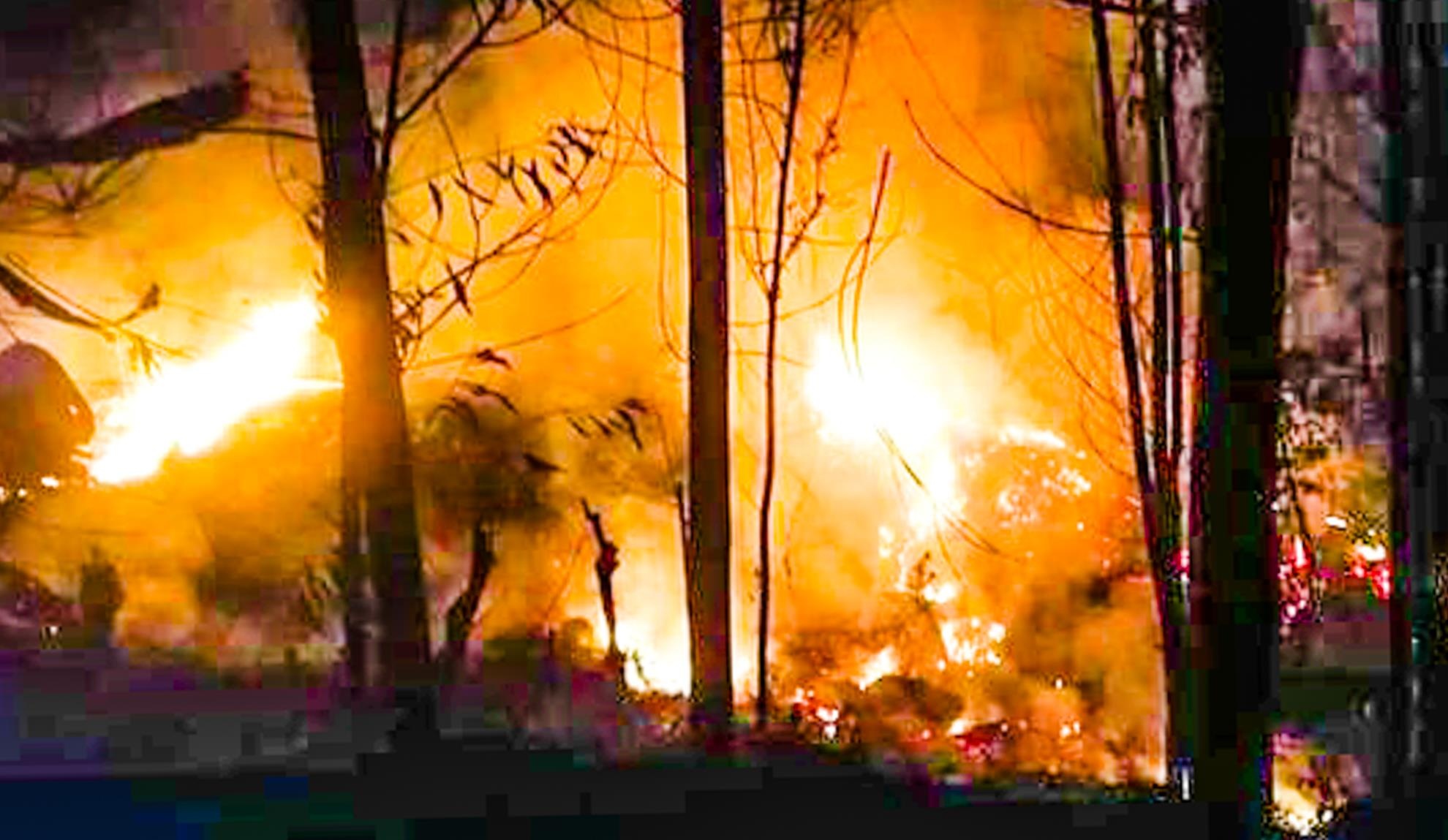 Dot thuc bi gay chay rung, mot nguoi thiet mang hinh anh