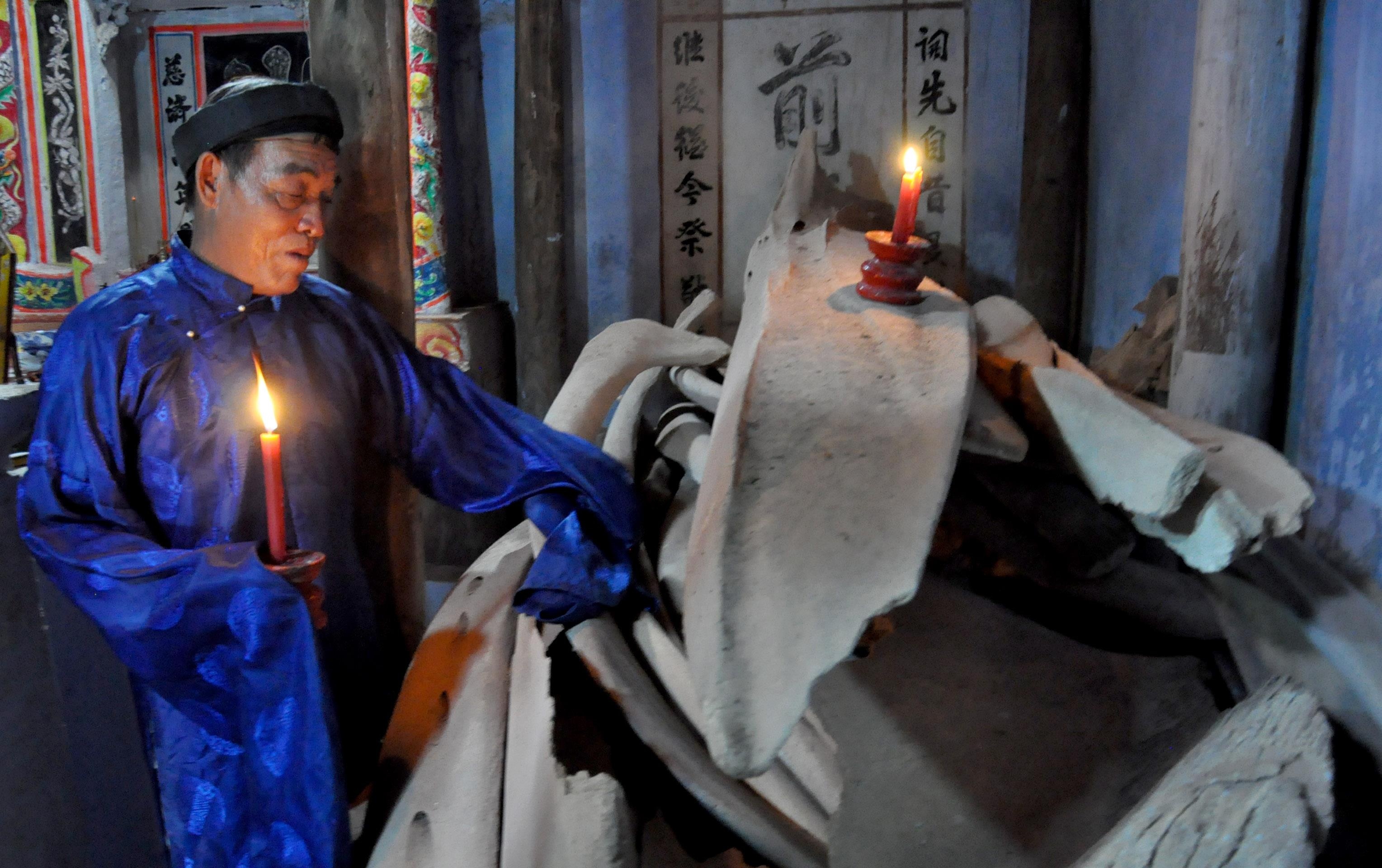 Moi chuyen gia phuc dung bo xuong ca voi 300 nam lon nhat Viet Nam hinh anh