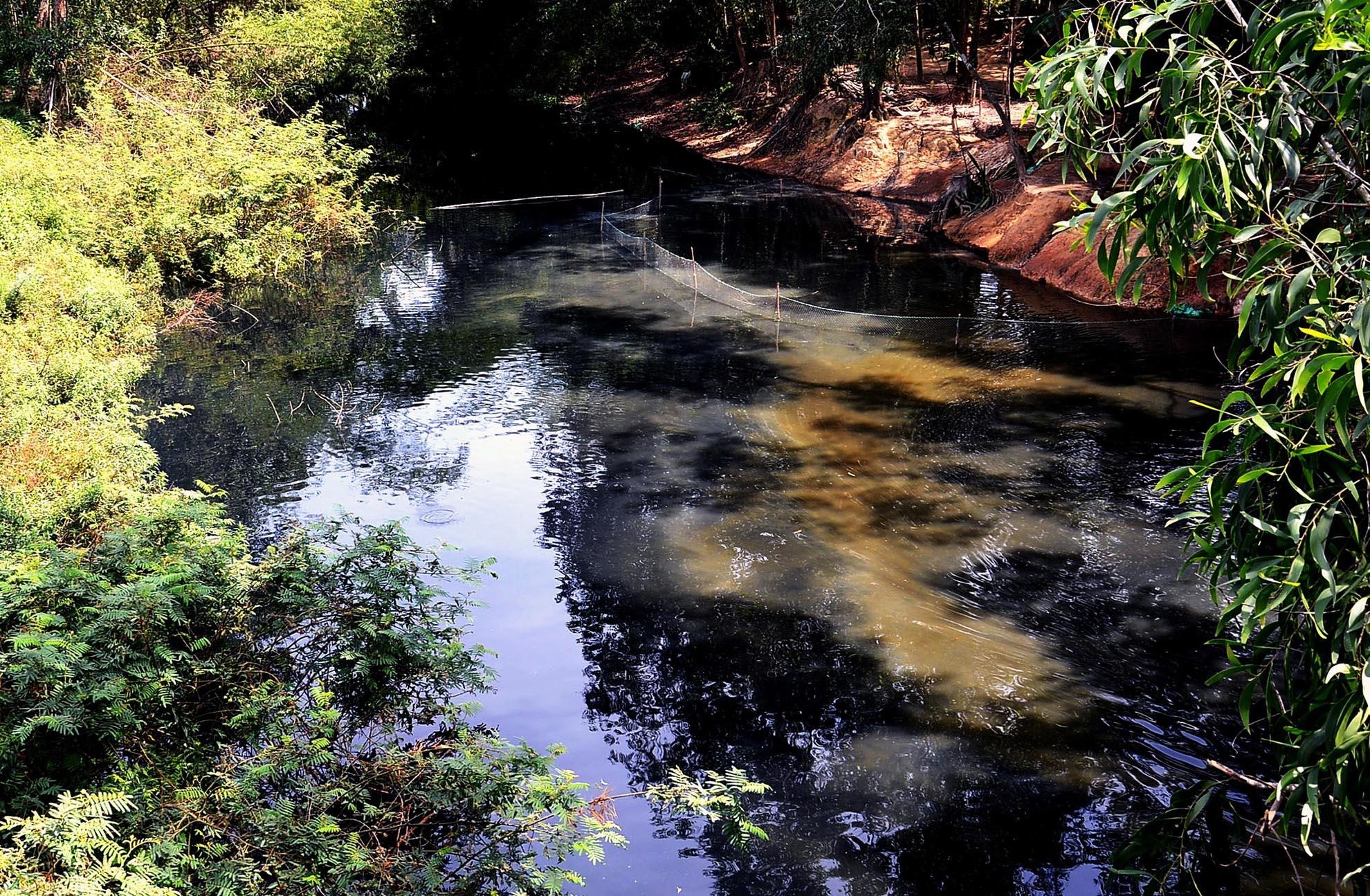 Nước thải ra sông ô nhiễm ảnh 1 Nuoc thai ra song o nhiem anh 1