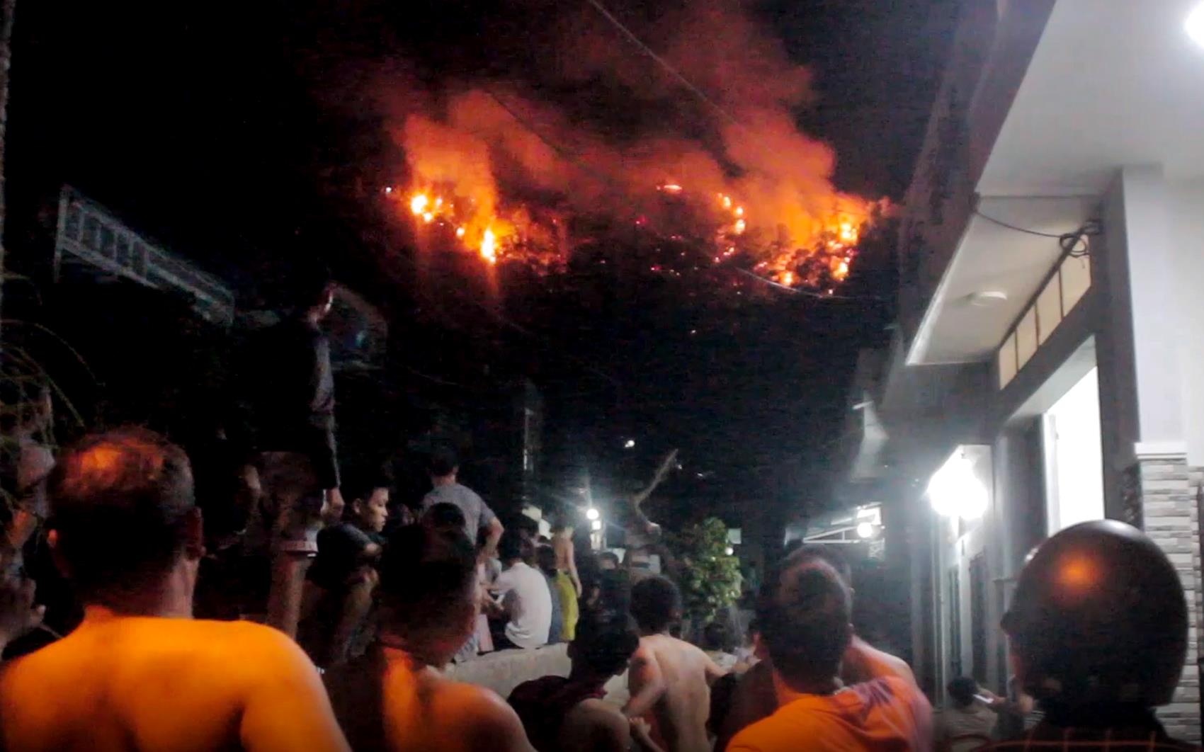 Cháy rừng ở Quy Nhơn ảnh 1 Chay rung o Quy Nhon anh 1