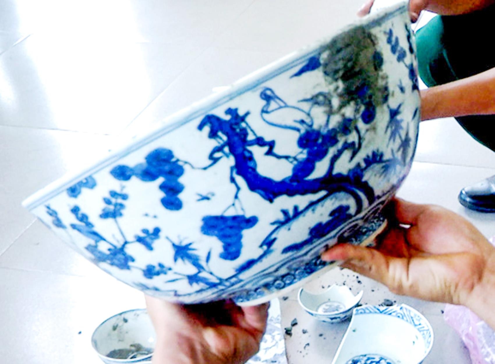 Can canh xang cap khai quat tau co Dung Quat hinh anh