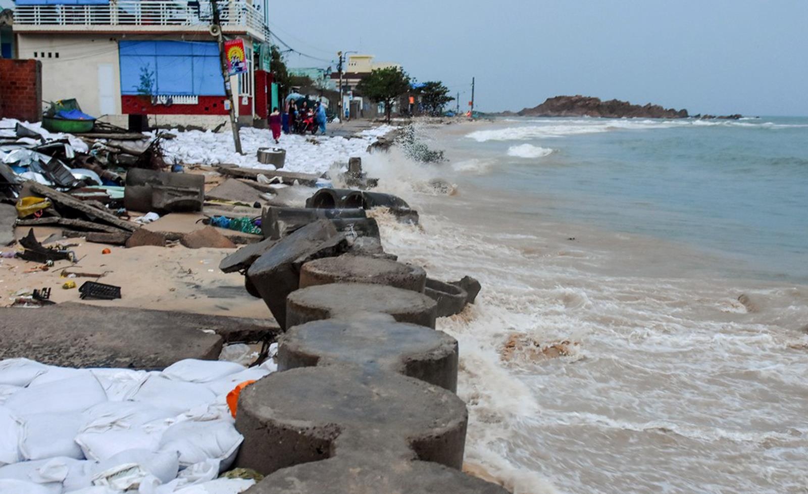 Chi 100 ty xay ke chan song bao ve lang chai o Binh Dinh hinh anh