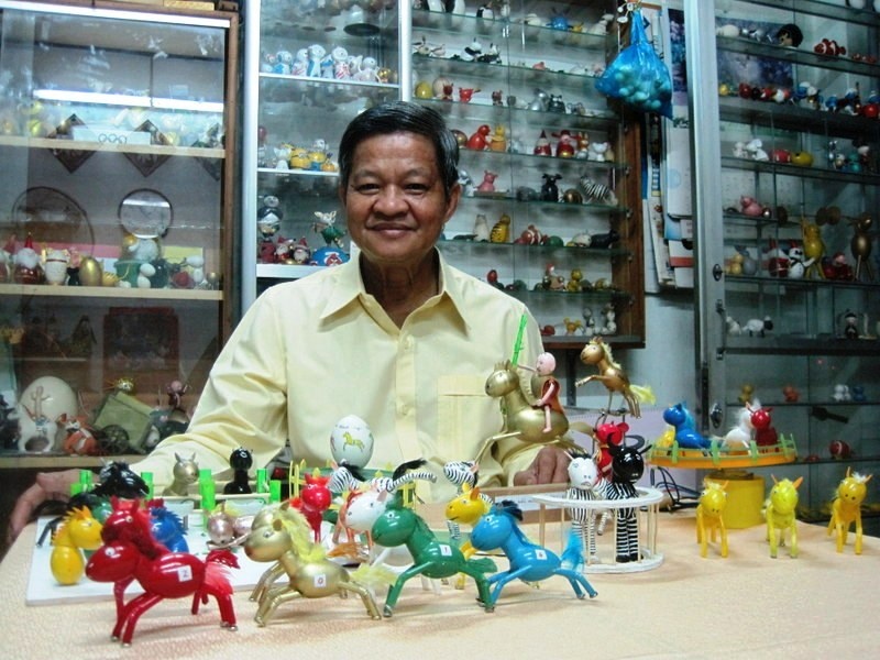 Nghe nhan Sai Gon tao hinh ngua bang vo trung hinh anh