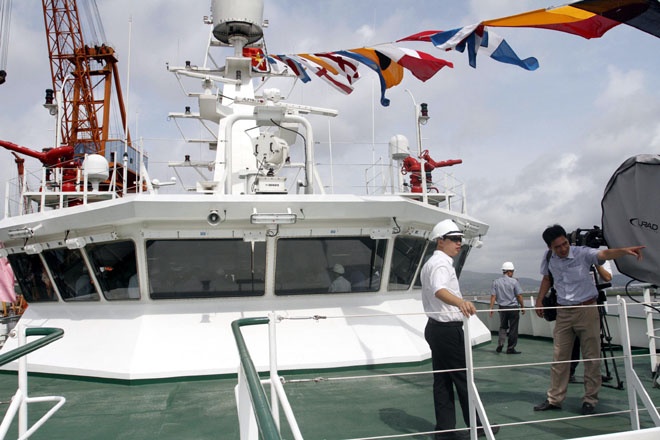 Cabin điều khiển tàu. Ảnh: Trần Ngọc Duy