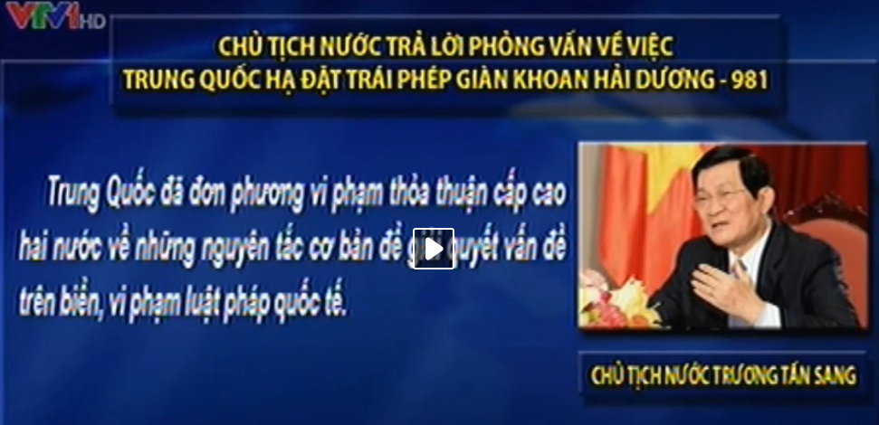 Chu tich nuoc noi ve viec TQ ha dat gian khoan trai phep hinh anh