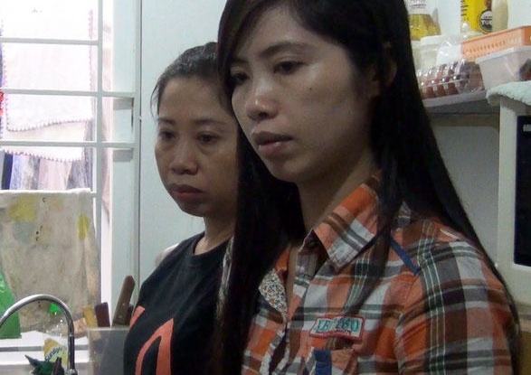 Liêu Cẩm Luynh (40 tuổi, vợ một nghi can trong đường dây) bị cơ quan cảnh sát điều tra triệu tập để làm rõ. Ảnh: CTV.