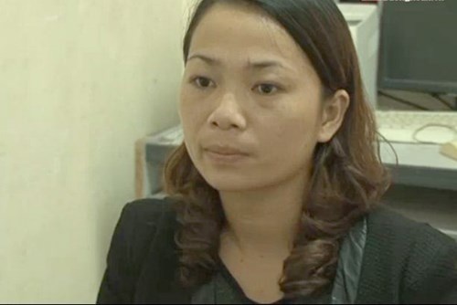 Vi Thị Pồn đăng bị công an bắt giữ.