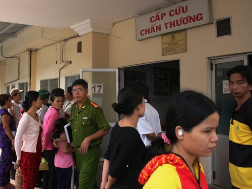 Vụ 2 băng nhóm truy sát nhau ở bệnh viện Củ Chi khiến 1 người chết, 3 người bị thương - Ảnh Trần Duy