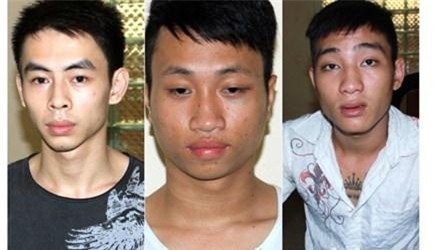 Các đối tượng bị bắt giữ.