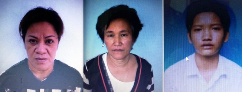 Ba nghi can trong băng nhóm lừa đảo đã bị công an bắt giữ.