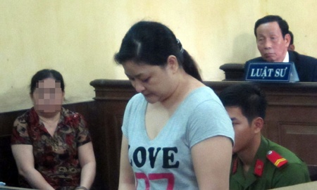 Bị cáo Donna Buenagua Mazon (người Philippine) tại phiên phúc thẩm.