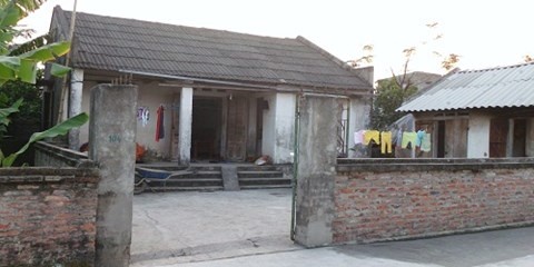 Ngôi nhà, nơi gia đình Điểm sinh sống ở Hải Dương.