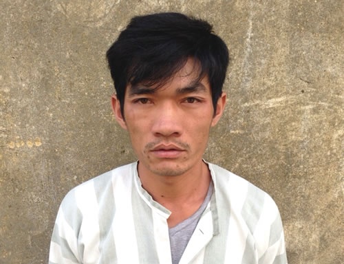 Trương Văn Trung - kẻ bắn anh Thịnh bị công an bắt giữ.