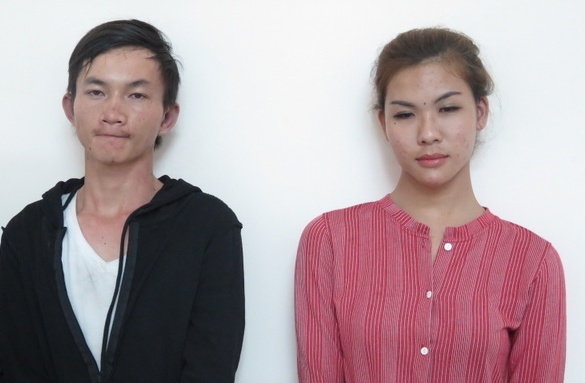 Nhom gia gai trom tai san cua du khach o Sai Gon hinh anh