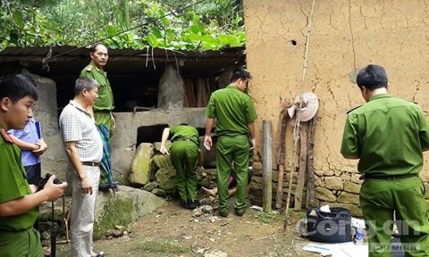 Khoanh vung nghi can sat hai hai nguoi o Lao Cai hinh anh