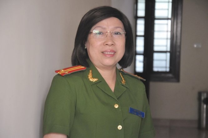 Trung tá Chu Thị Hoa, người công dân ưu tú của thủ đô - Ảnh: Quang Thế