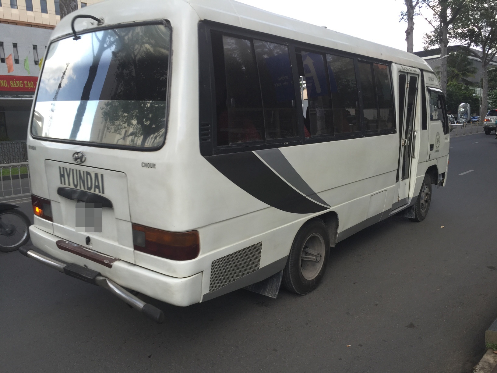 Chiếc xe băng cướp dùng đi gây án. Ảnh: Công an cung cấp.