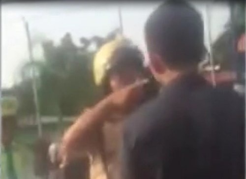 Dinh chi cong tac CSGT o Sai Gon danh dan hinh anh