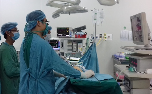 Cuu song benh nhan bi vo tinh hoan do heo tan cong hinh anh