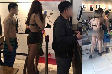 Khuyen mai cho khach mac bikini anh 1