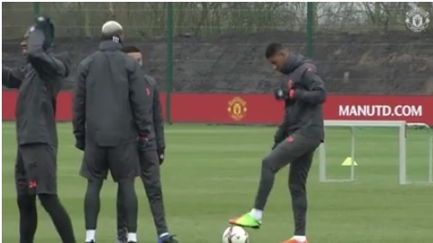 Pogba va Rashford pho dien ky thuat truoc dai chien hinh anh