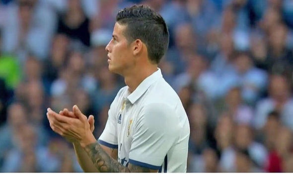 James Rodriguez chia tay co dong vien Real hinh anh