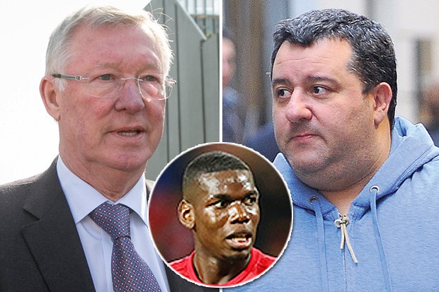 Sir Alex Ferguson si nhuc nguoi dai dien cua Pogba hinh anh