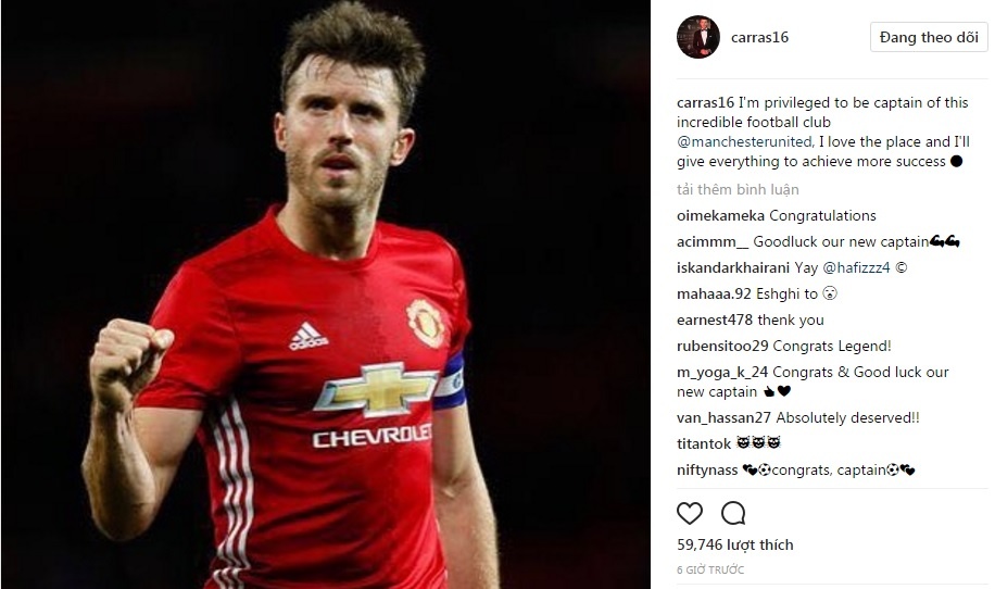 Michael Carrick rang ro voi vai tro thu quan Man Utd anh 2