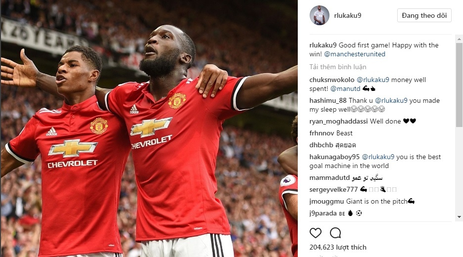 Dàn sao MU khoe chiến tích 4 sao trên mạng xã hội ảnh 2 Dan sao MU khoe chien tich 4 sao tren mang xa hoi anh 2