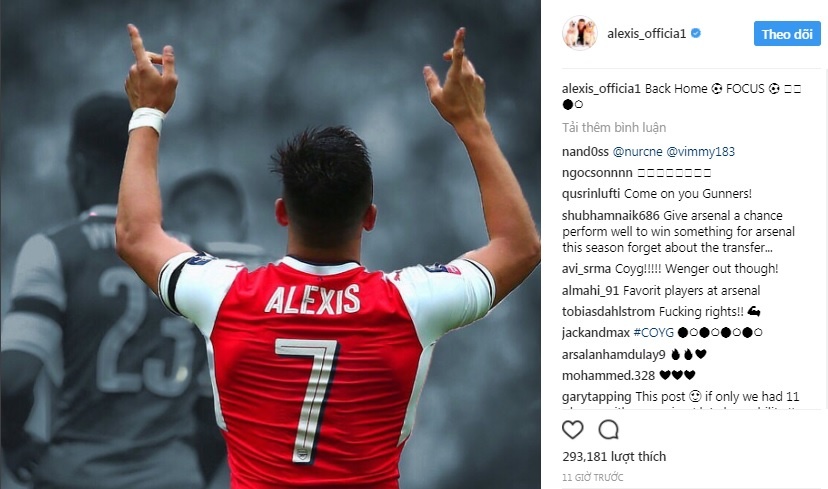 Sanchez mang tin vui đến cổ động viên Arsenal ảnh 1 Sanchez mang tin vui den co dong vien Arsenal anh 1