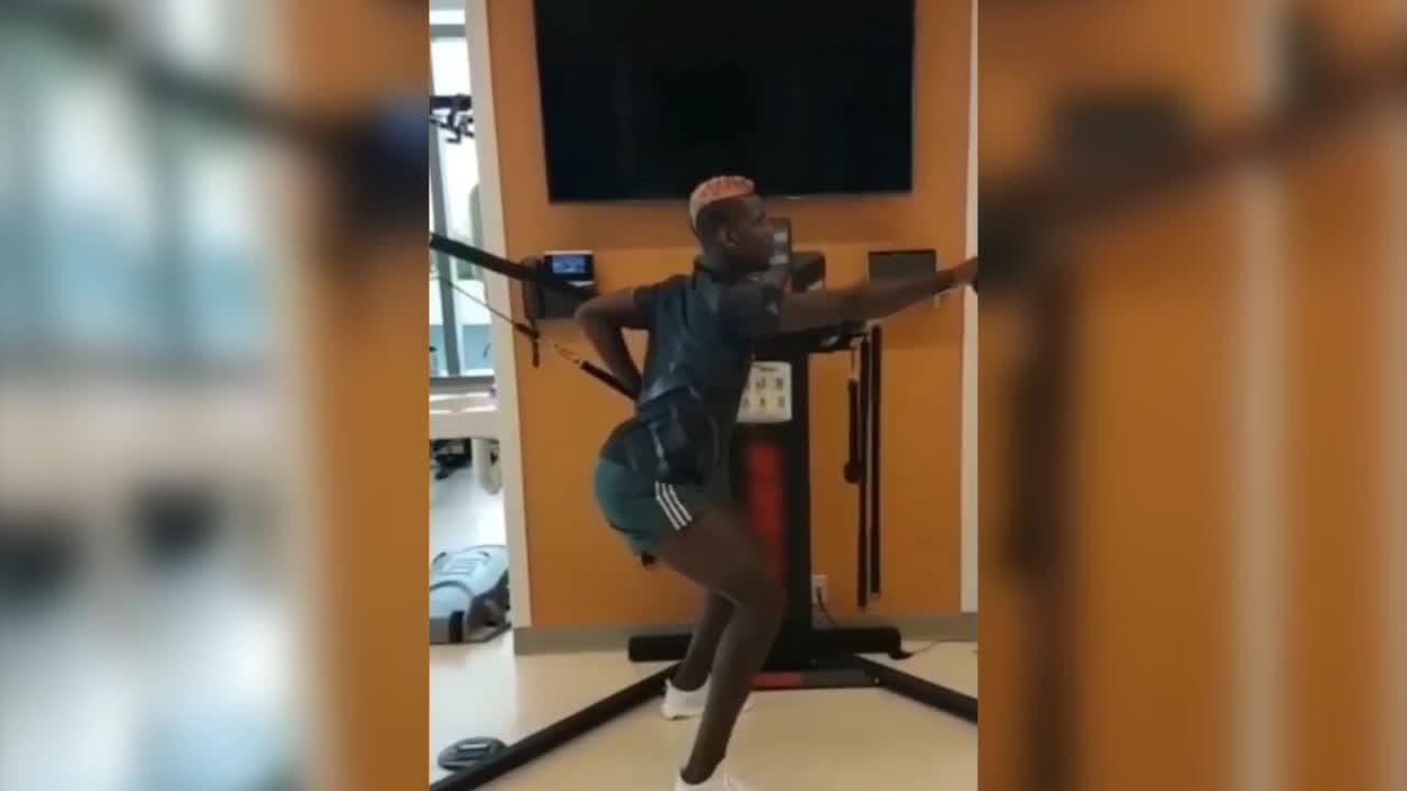 Pogba tich cuc luyen tap sau chan thuong gan kheo hinh anh