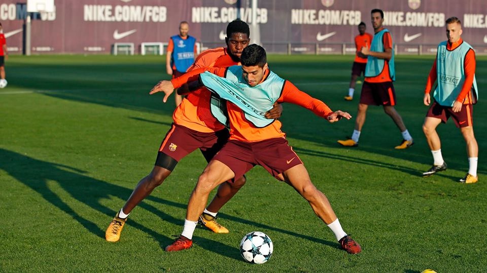 Barcelona nghiem tuc luyen tap cho don Olympiacos hinh anh