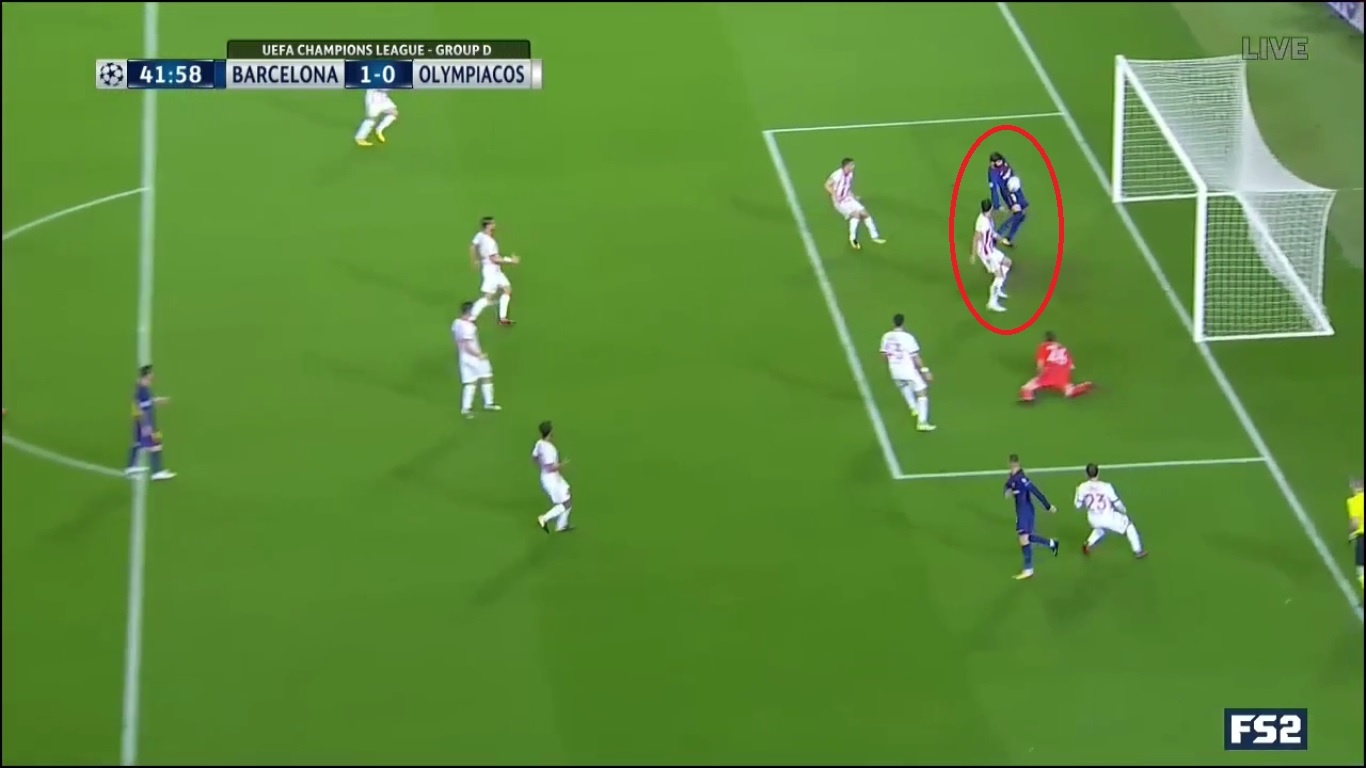 Messi toa sang giup 10 nguoi Barca danh bai Olympiacos anh 5