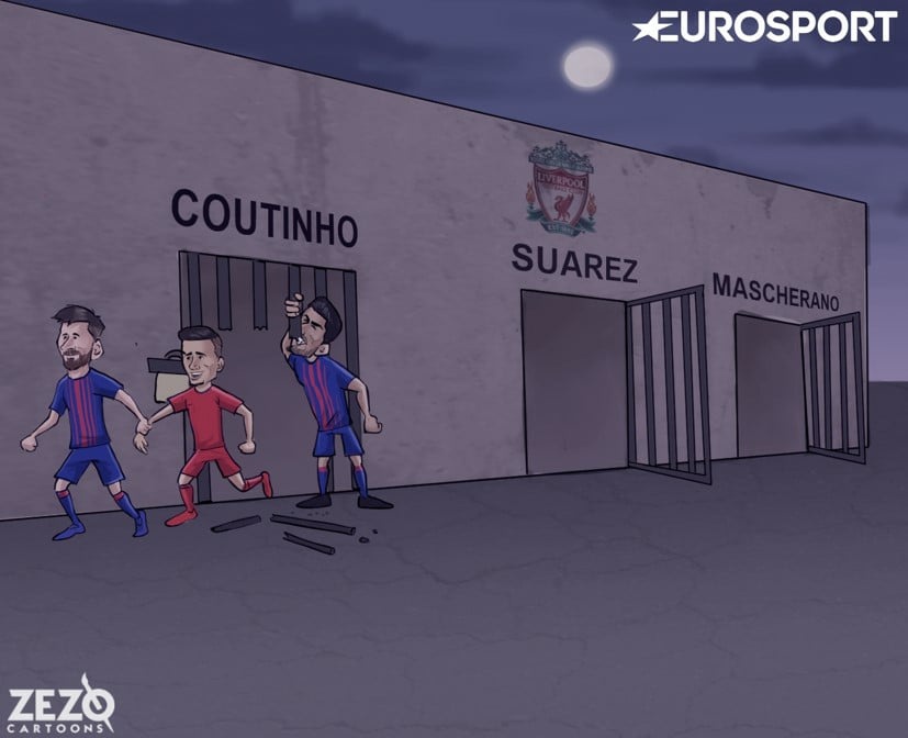 Biem hoa: Messi va Suarez giai cuu Coutinho hinh anh