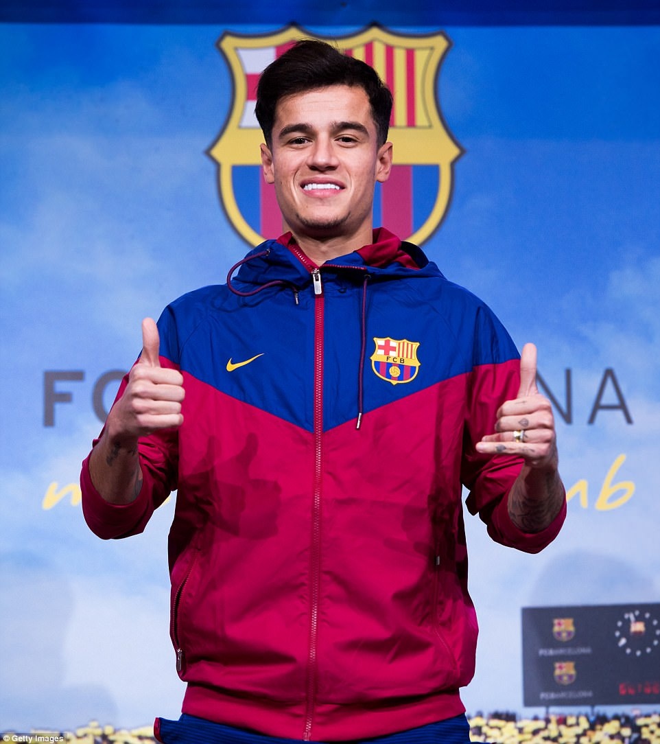 Coutinho rang ro ra mat Barcelona anh 5