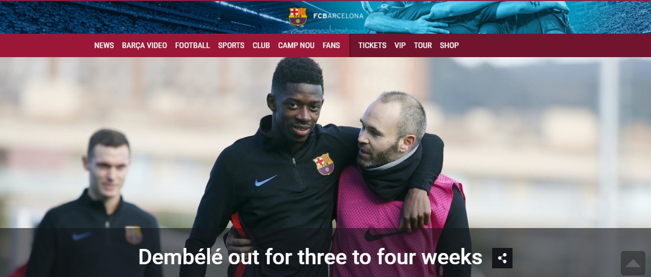 Chua kip toa sang,  Dembele lai khien fan Barca that vong anh 1