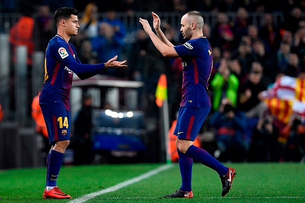 Messi,  Suarez ghi ban giup Barcelona tien vao ban ket cup Nha Vua anh 9