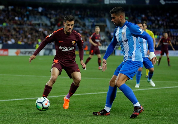 Highlights Malaga 0-2 Barcelona: Suarez va Coutinho lap cong hinh anh