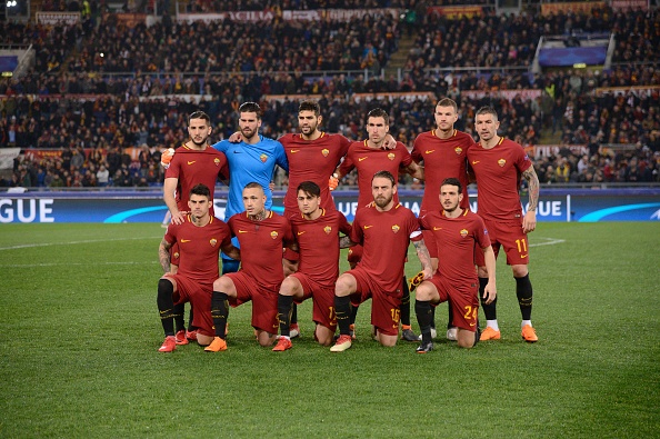 Dzeko lap cong dua AS Roma vao tu ket Champions League anh 1