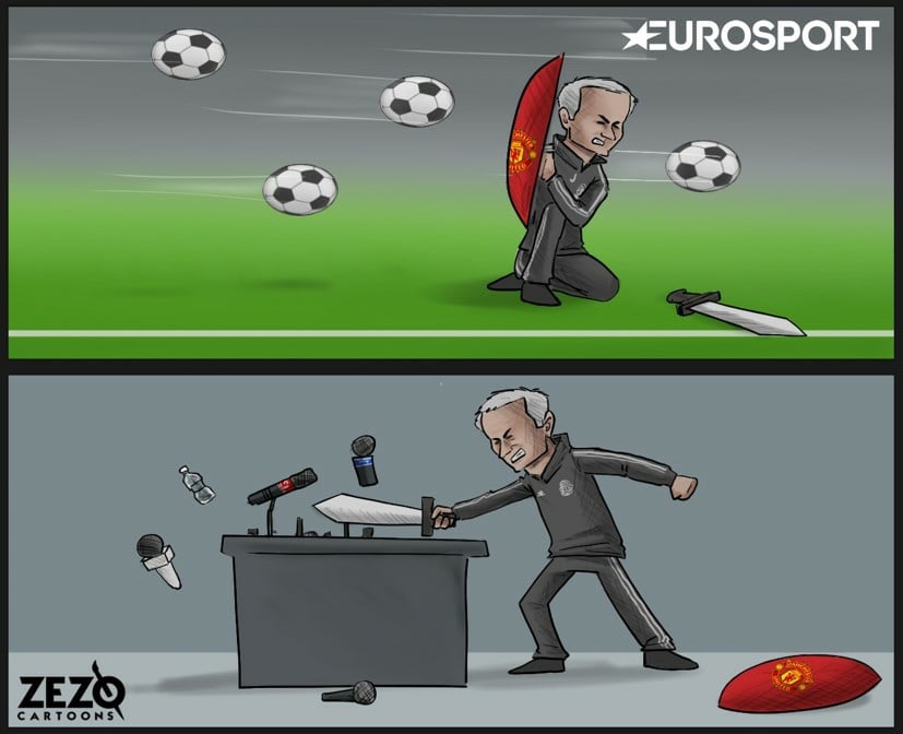 Hi hoa: Mourinho chi biet tan cong o phong hop bao anh 1