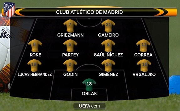 Griezmann lap cong giup 10 nguoi Atl Madrid cam hoa tren san Arsenal anh 2