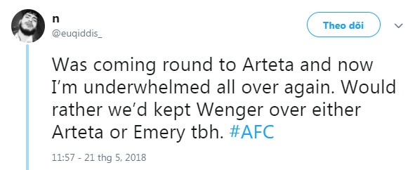 CĐV Arsenal tức giận vì BLĐ chọn Emery thay Wenger ảnh 1 CDV Arsenal tuc gian vi BLD chon Emery thay Wenger anh 1