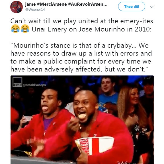 Cong kich Mourinho,  Unai Emery duoc CDV Arsenal ung ho anh 2