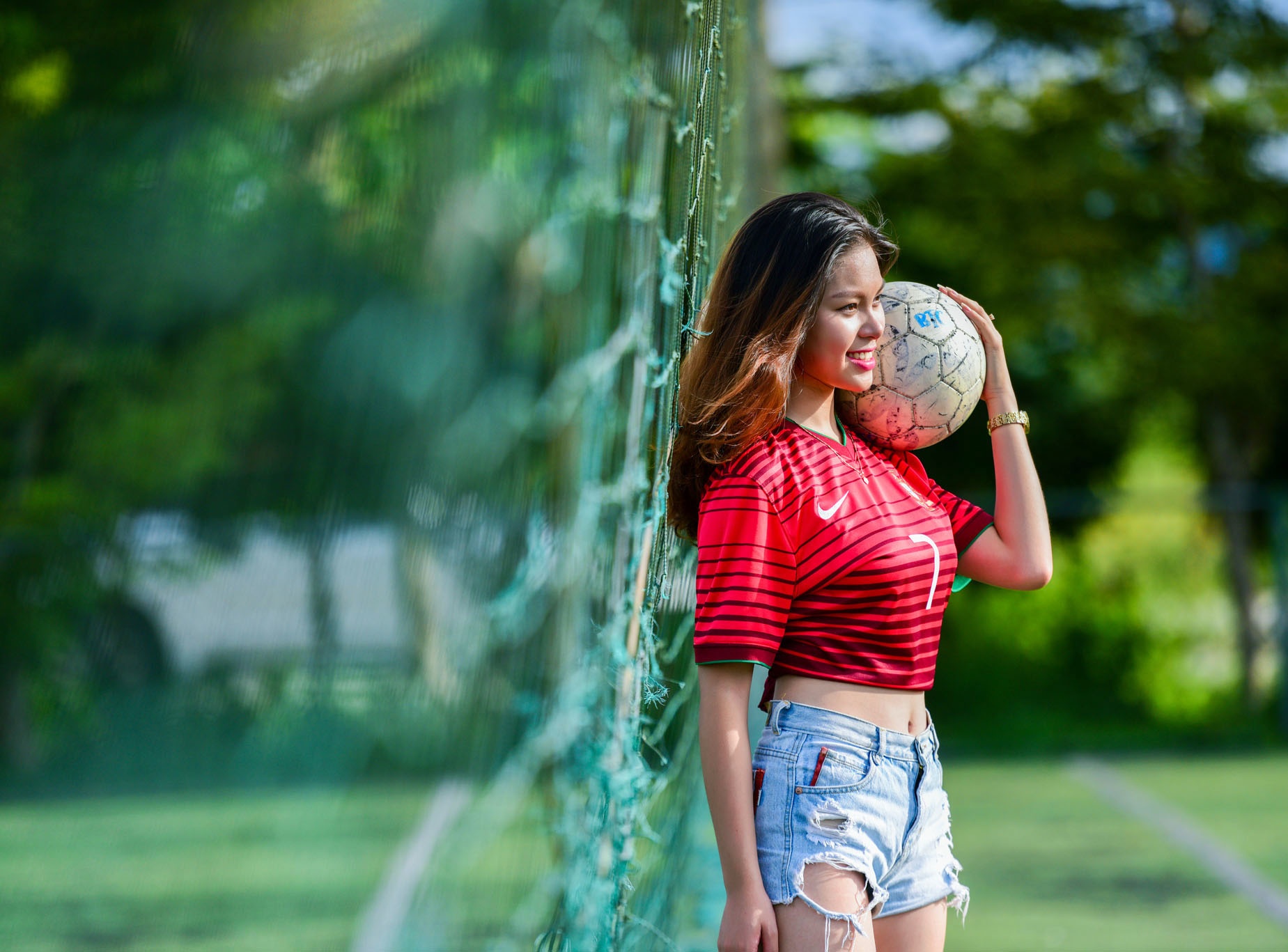 thieu nu co vu World Cup anh 1