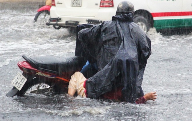 Nguoi Sai Gon nga nhao trong mua ngap hinh anh