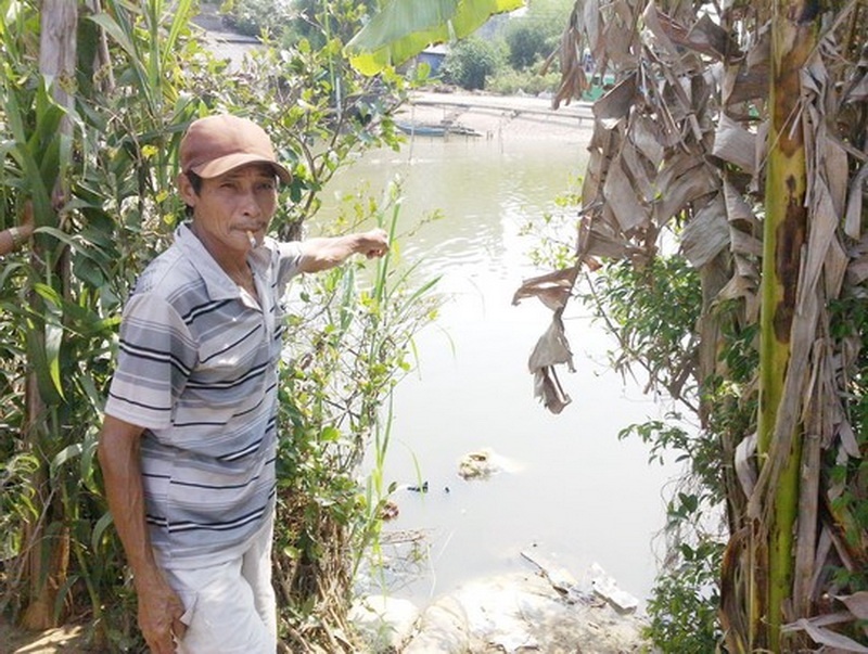 Nơi cháu Đức thả lưới bắt cá bị đuối nước